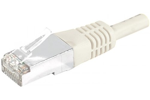 Cordon patch RJ45 - Cable droit Cat. 6 - Blinde SFTP - Gris