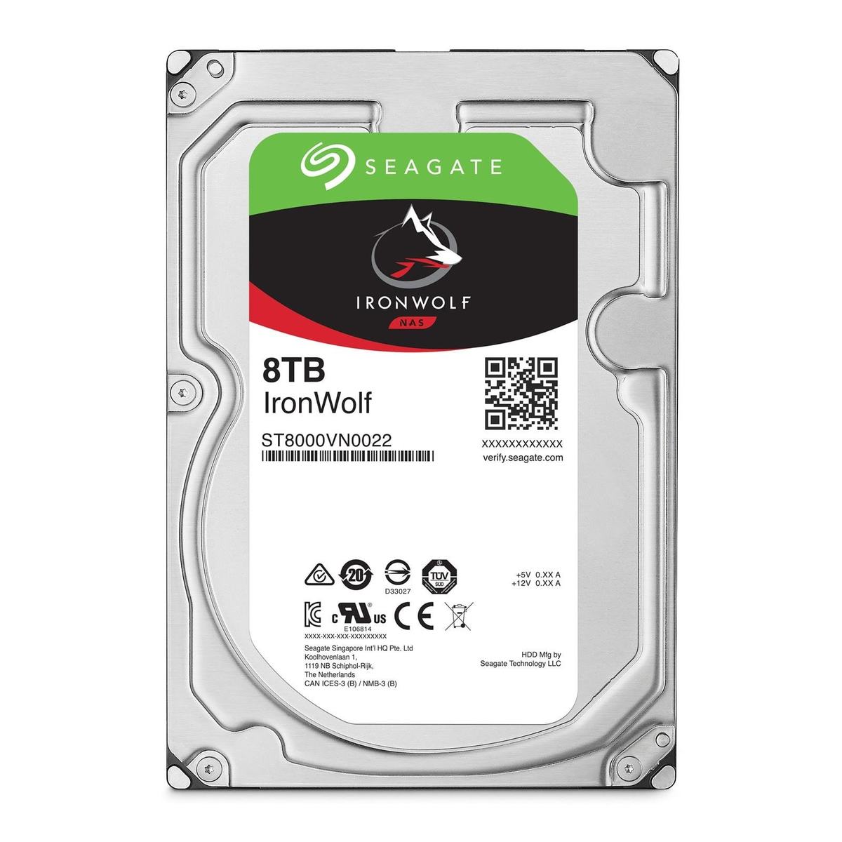 Disque Dur Interne 3.5  Seagate 8to Sata Iii 256mo Ironwolf St8000vn0022