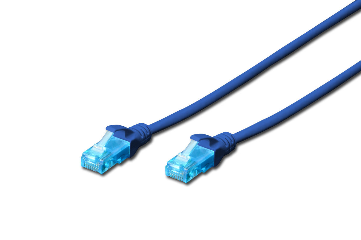 Cable De Reseau - Digitus - Dk-1512-010/b - 1m - Cat 5e - Bleu