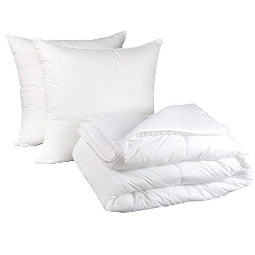 Dodo Lot Couette Temperee Et 2 Oreillers Moelleux Blanc 220 X 240 Cm