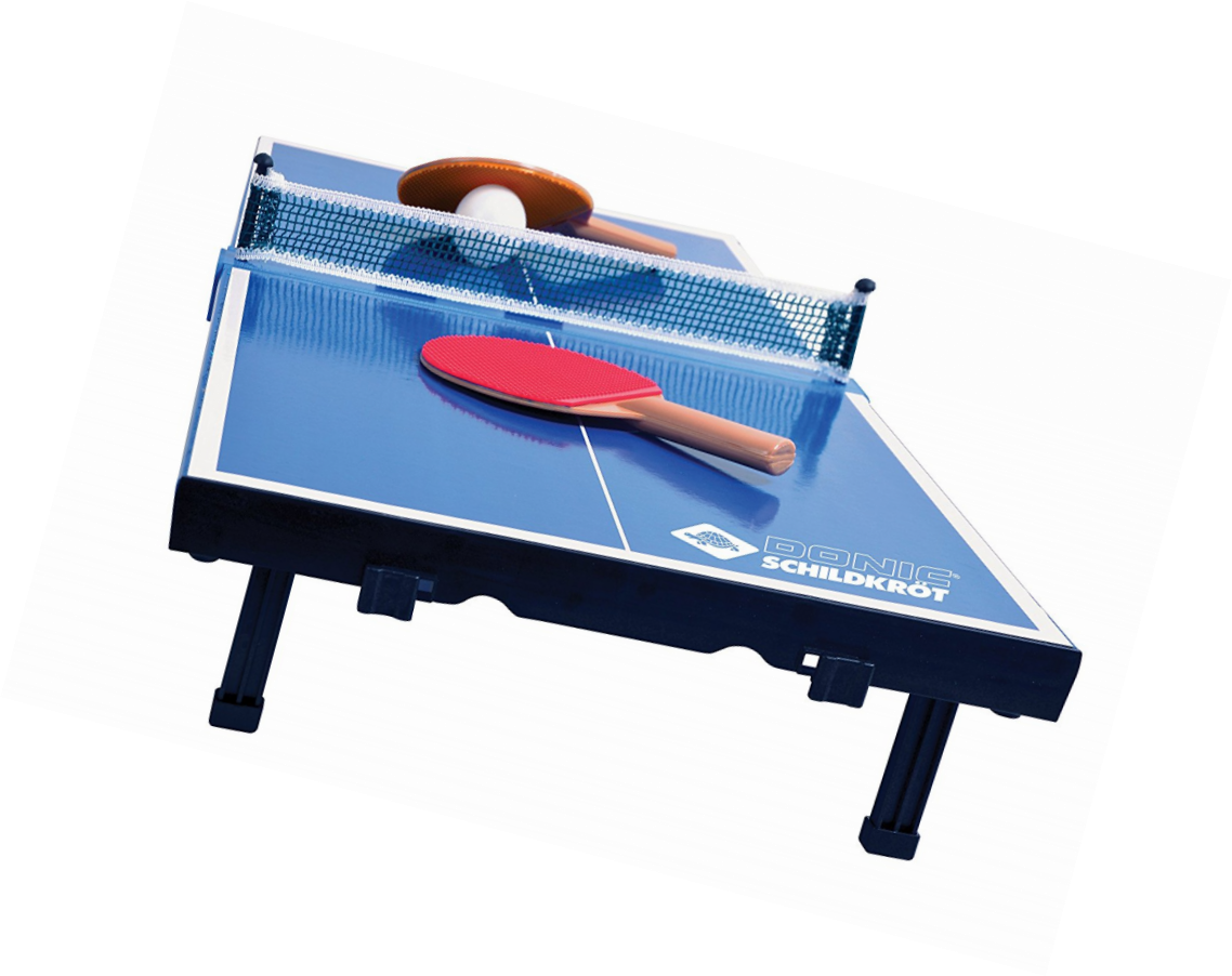 Mini Table De Tennis De Table Schildkrat Surface De Jeu 66 X 33cm H 9cm