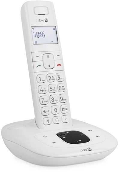 Doro Telephone Sans Fil Comfort 1015 Systeme De Repondeur Avec Id Dappelant Dect Blanc