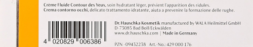 Dr Hauschka Eye And Lip Care Creme De Jour Hydratante Contour Des Yeux 125 Ml