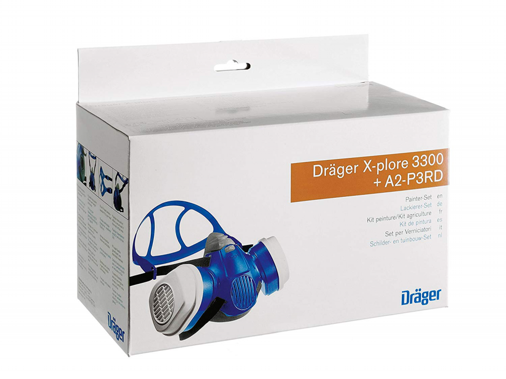 Draeger X plore 3300 Demi masque de protection peinture avec filtre A2P3