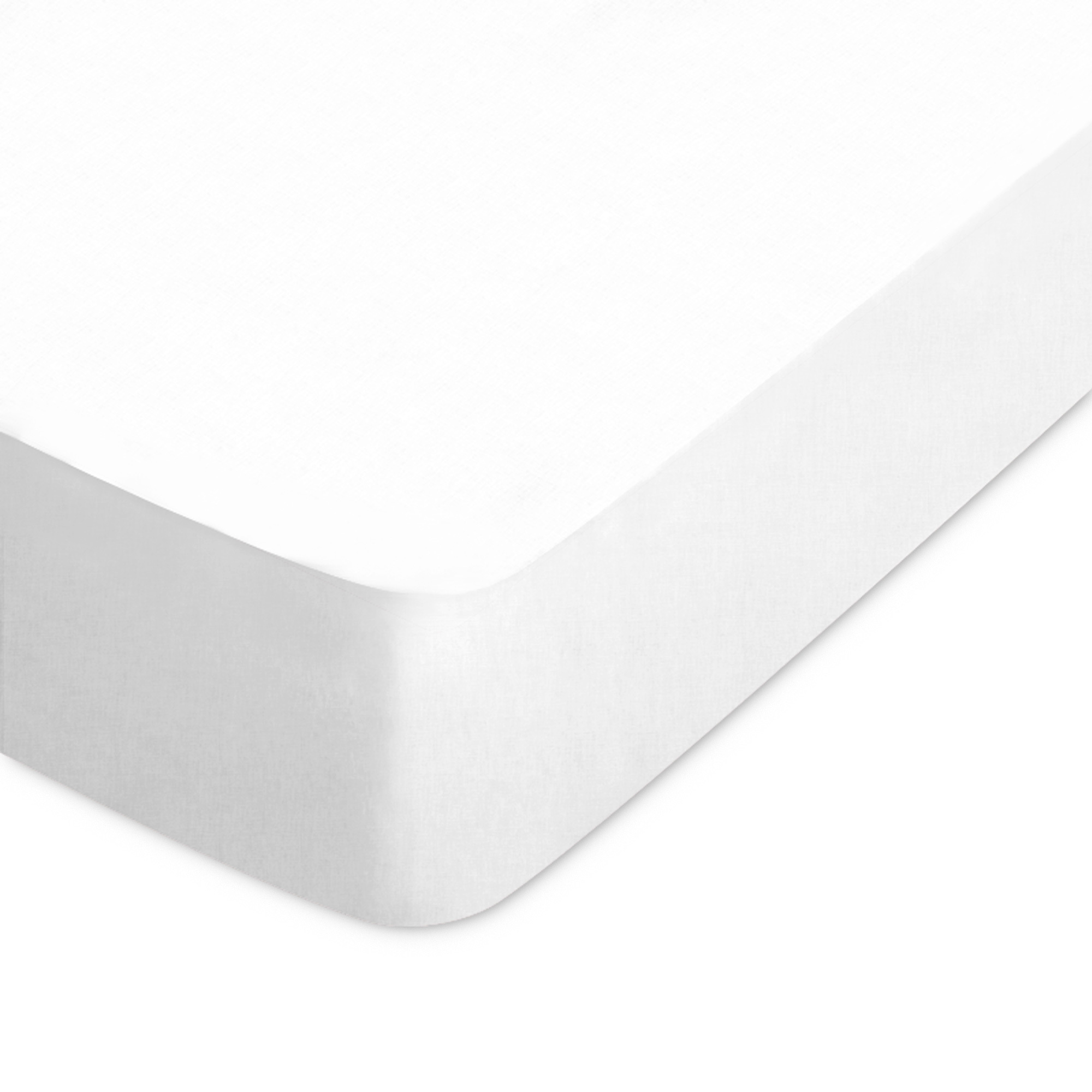 Drap Housse Uni 100x190 Cm 100% Coton Alto Blanc