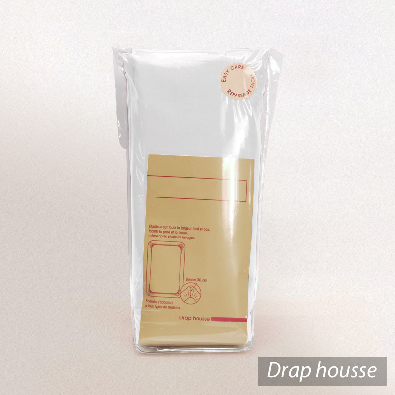 Drap Housse Uni 100x190 Cm 100% Coton Alto Blanc