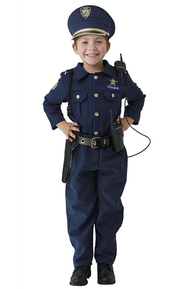 Dress Up America Deluxe Costume De Deguisement De Police - Comprend Chemise, Pantalon, Chapeau, Ceinture, Sifflet Et
