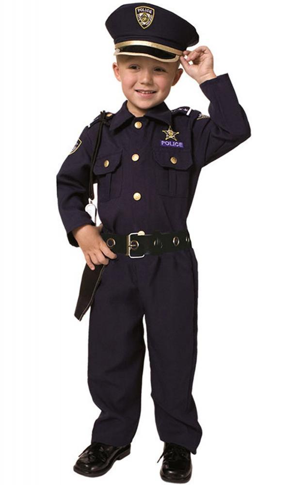 Dress Up America Deluxe Costume De Deguisement De Police - Comprend Chemise, Pantalon, Chapeau, Ceinture, Sifflet Et