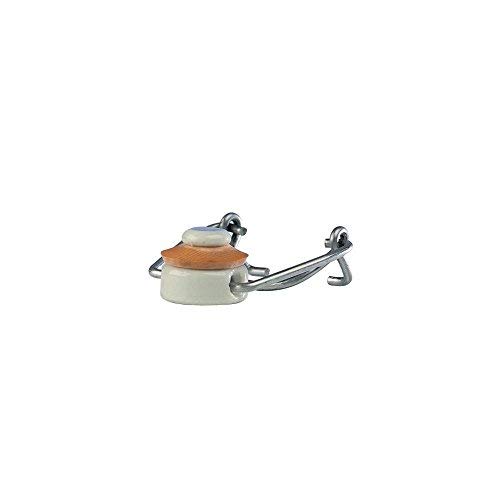Bouchon mecanique en porcelaine + colliers Duhalle - Vendu par 40