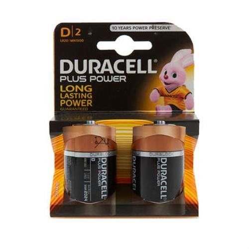 Duracell Pile Plus Power D X2