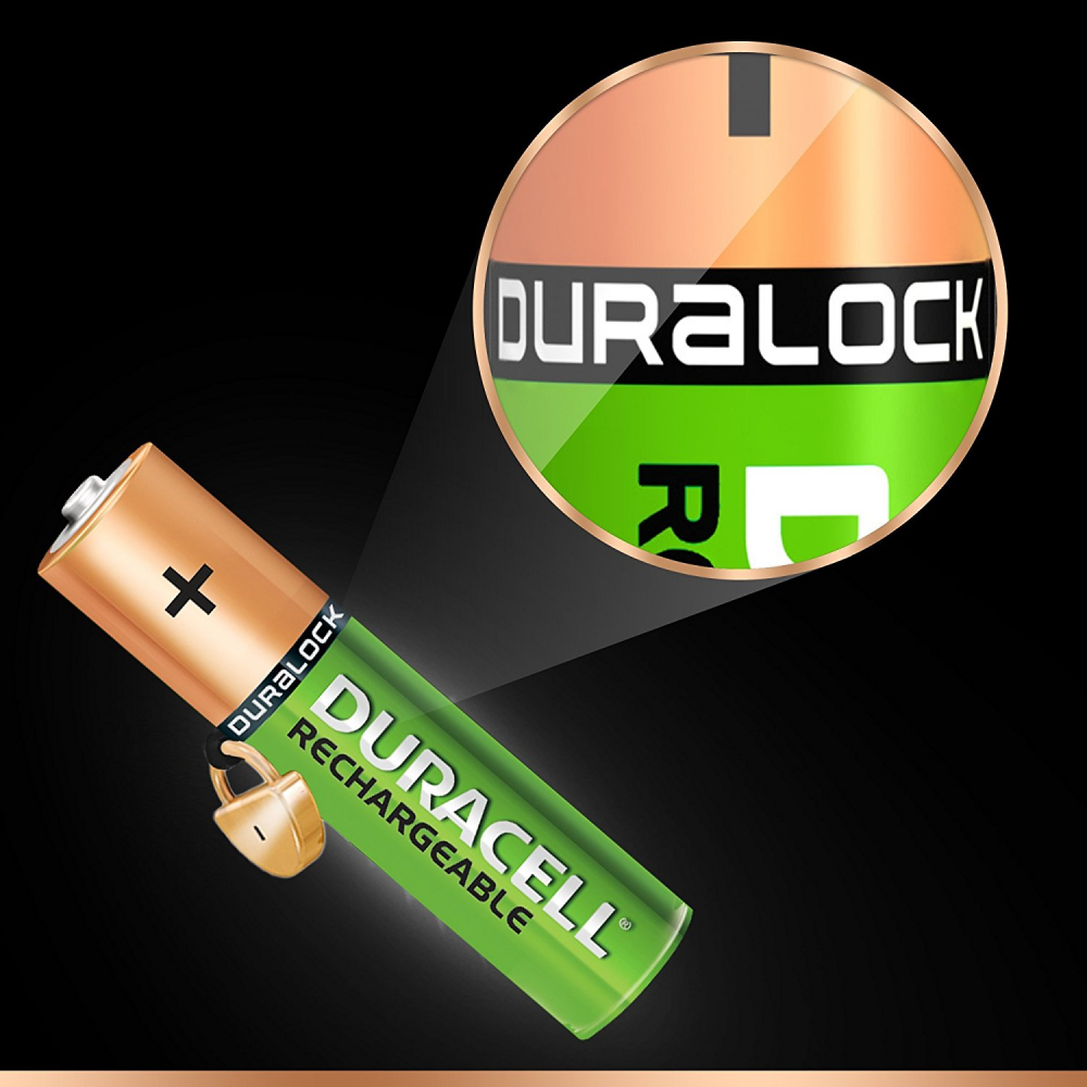 Duracell Recharges Plus Piles Rechargeables Type Lr03 Aaa 750 Mah Lot De 4