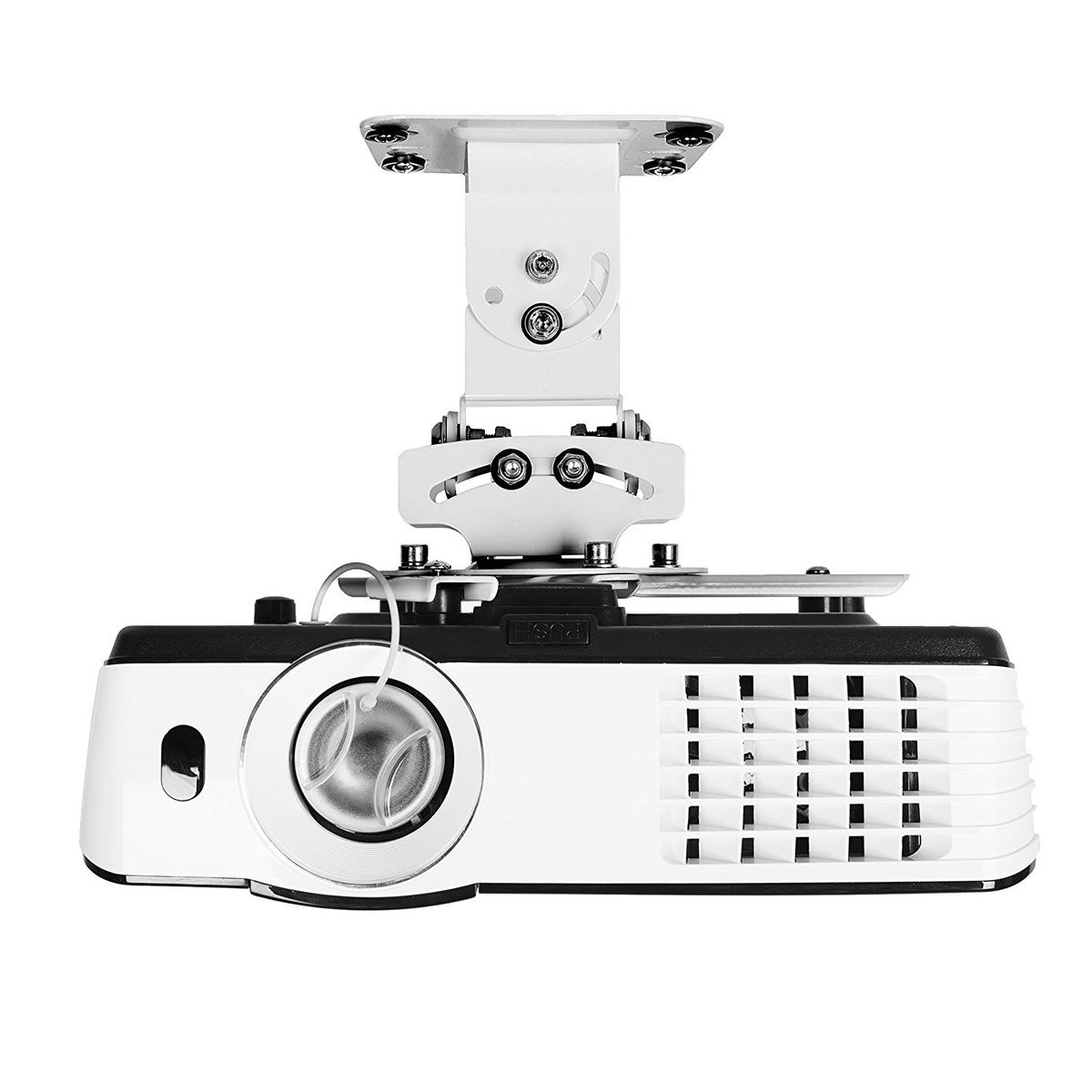 Duronic Pb05xb Support Pour Videoprojecteur Plafond Rotatif 360° Inclinable 30° Et Pivotable 20° Charge Maximale 136 Kg Ideal Pour