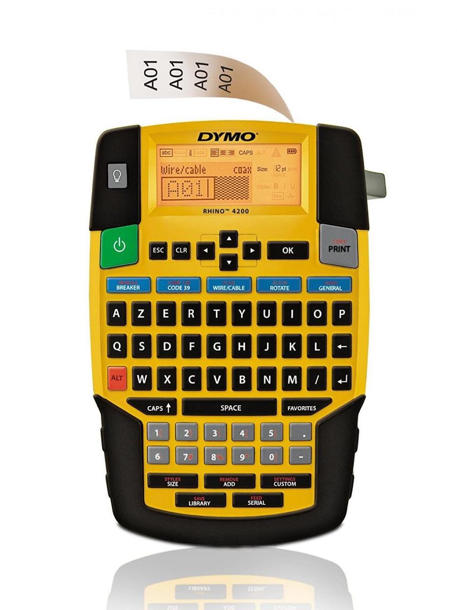 Dymo Rhino 4200 Étiqueteuse Professionnelle Électronique Portable Clavier AZERTY