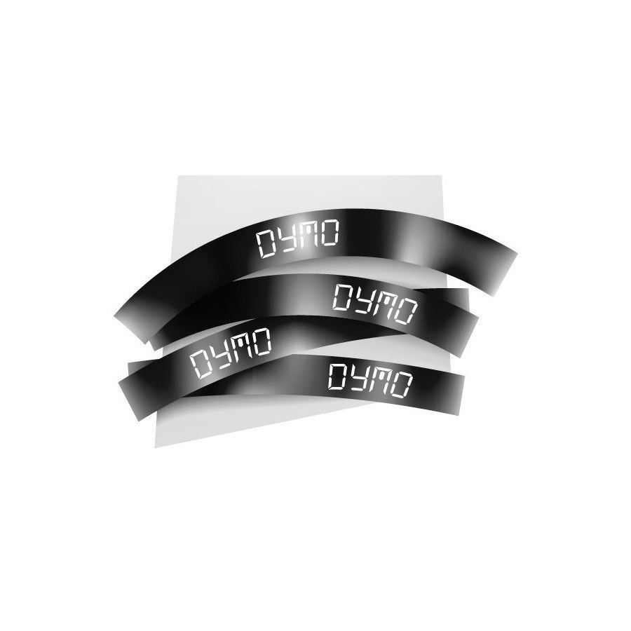 Dymo - Labelmanager - Ruban D1 24mm X 7m - Blanc/noir - Compatible Labelmanager/labelwriter Duo