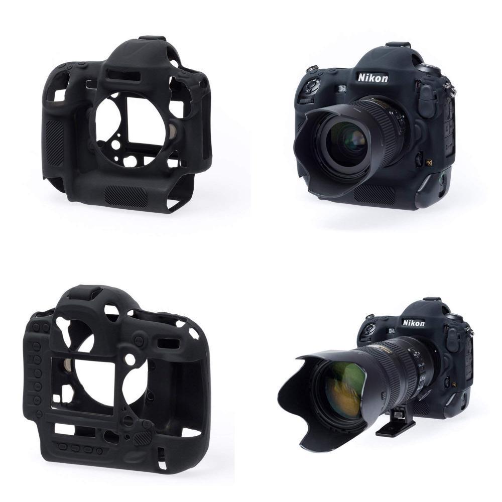 Easycover Coque Silicone Noir Pour Nikon D4d4s