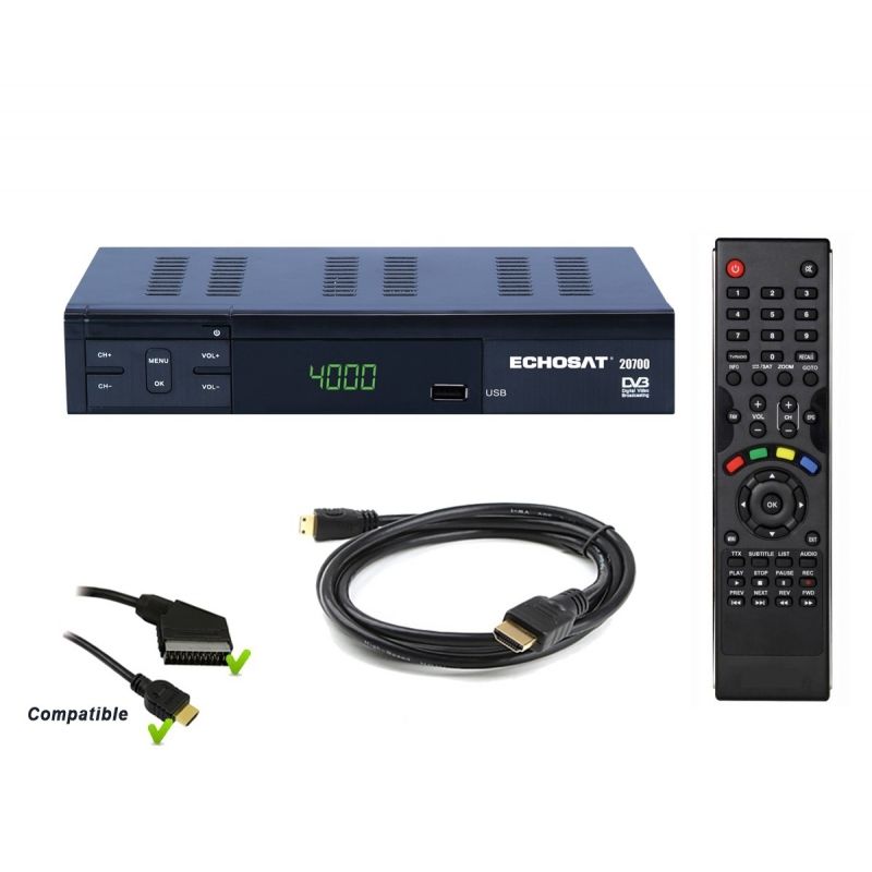 full HD Sat Receiver mit Scart und HDMI Stecker satelliten digitaler sat