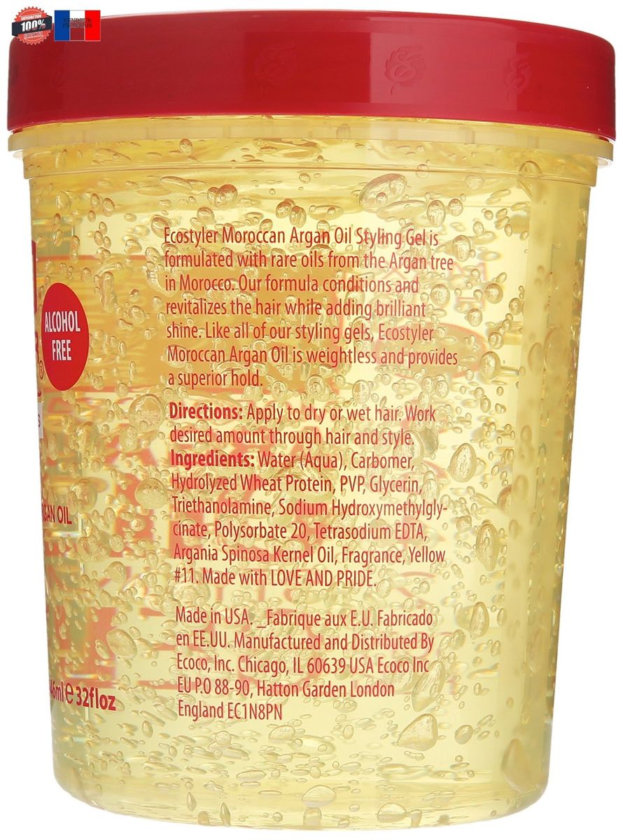 Eco Styler Huile Daargan Coiffants Gel 946ml