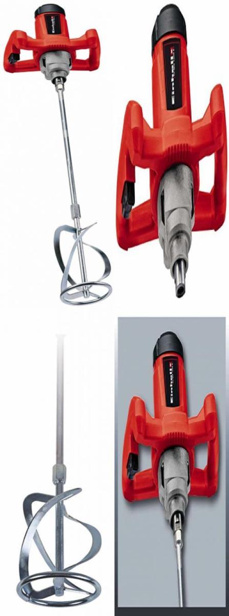 Einhell Melangeur De Peinture Et De Mortier Tc-mx 1200 E (680 Tours Par Minute Avec Melangeur Pour Mortier  100 Mm)