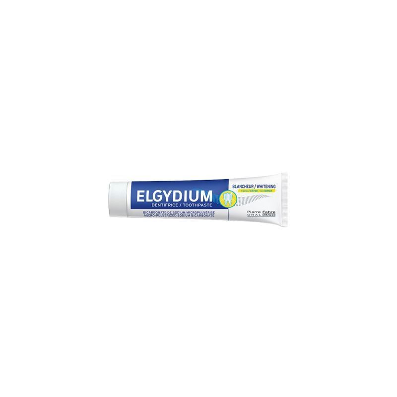 Elgydium Dentifrice Blancheur fraicheur citron Lot de 2 x 75ml