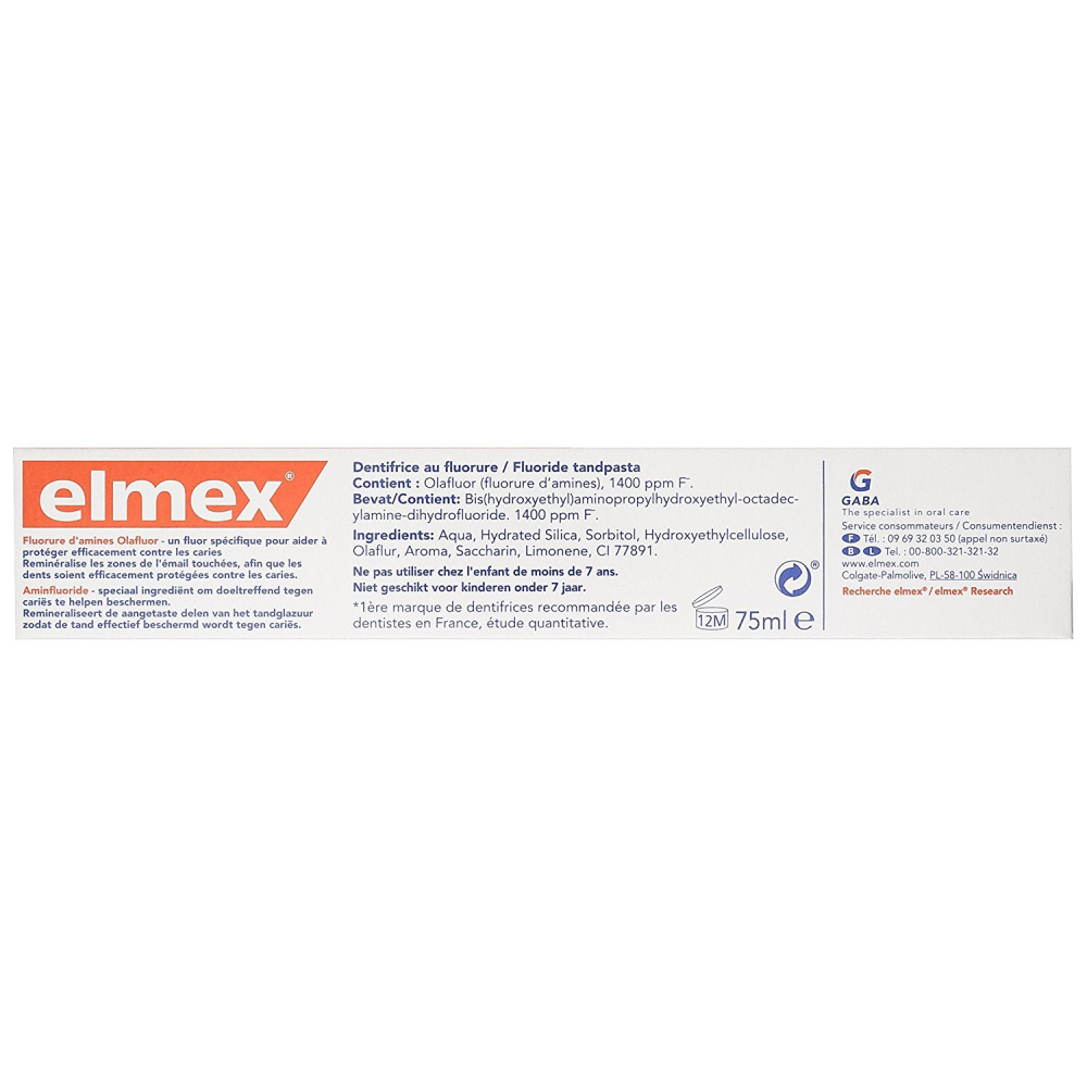 Elmex Dentifrice Anti-caries - Le Tube D...