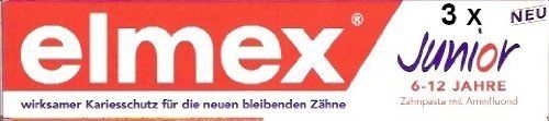 Elmex dentifrice junior 3 pack 3 x 75 ml