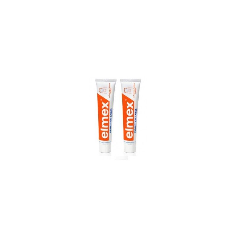 Elmex Protections Caries Dentifrices Pack Double 2 x 75ml