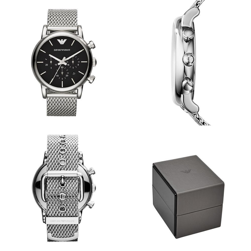 Montre - Emporio Armani - Hommes I Classic Chronograph - Etanche 5 Atm - Gris