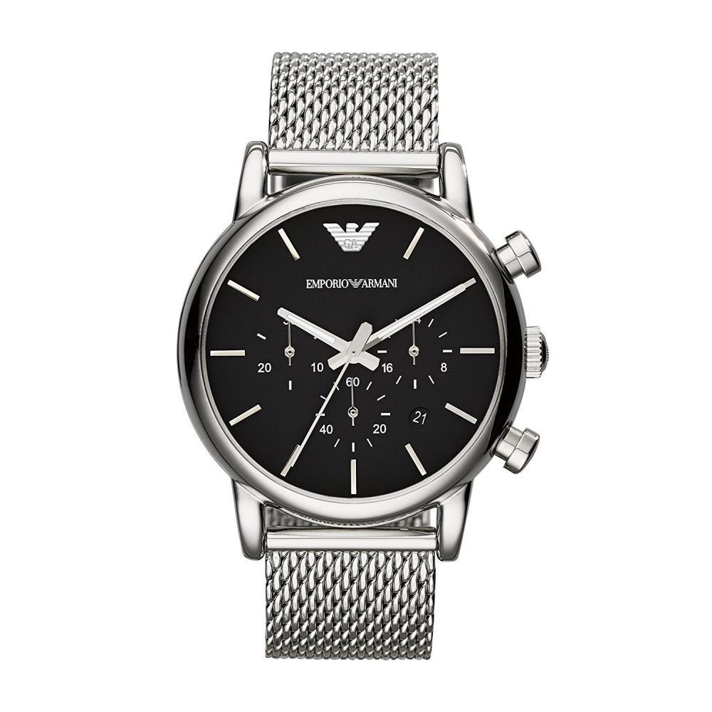 Montre - Emporio Armani - Hommes I Classic Chronograph - Etanche 5 Atm - Gris