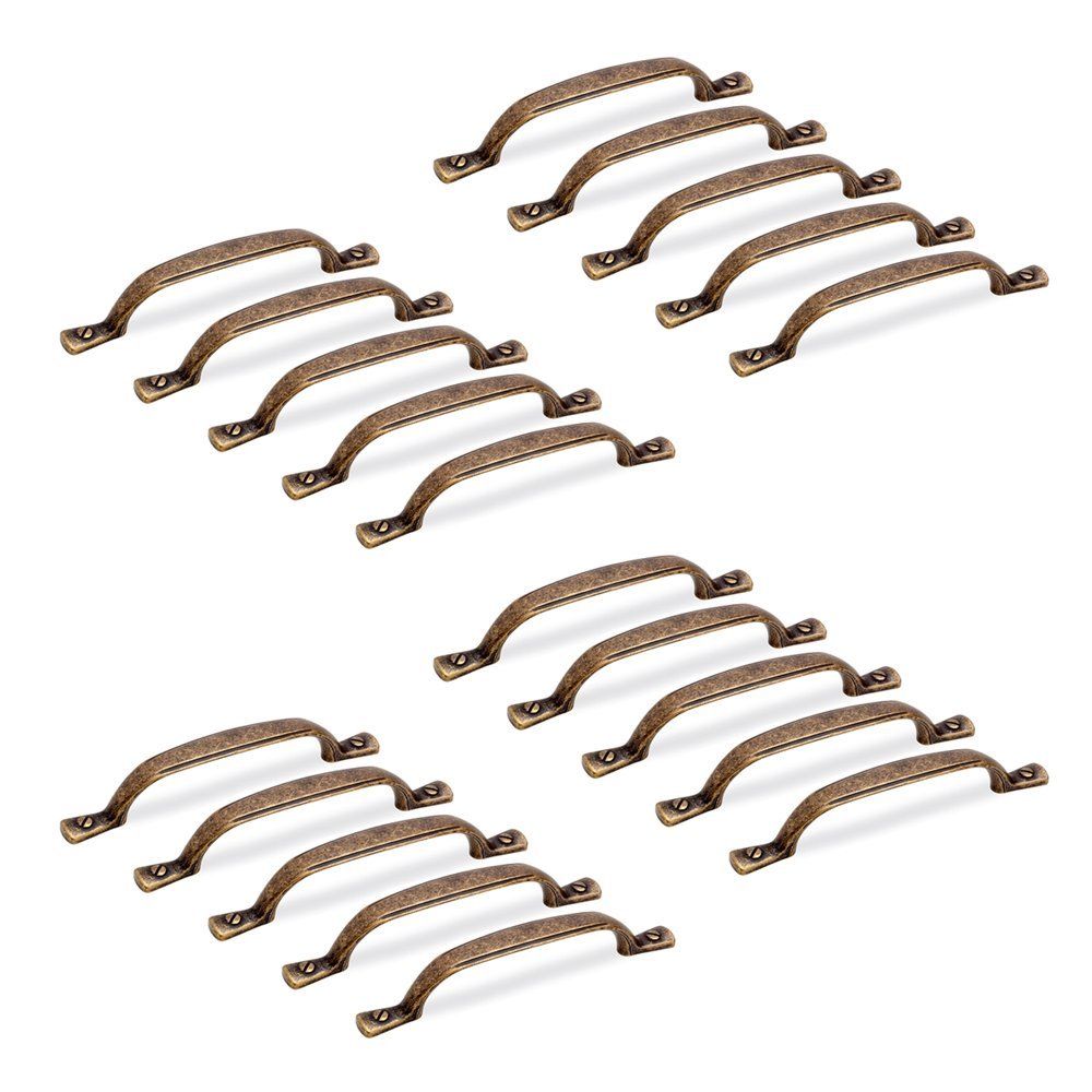 Emuca Lot De 20 Poignees Pour Meubles Nairobi L139mm Entraxe 96mm Zamak Bronze