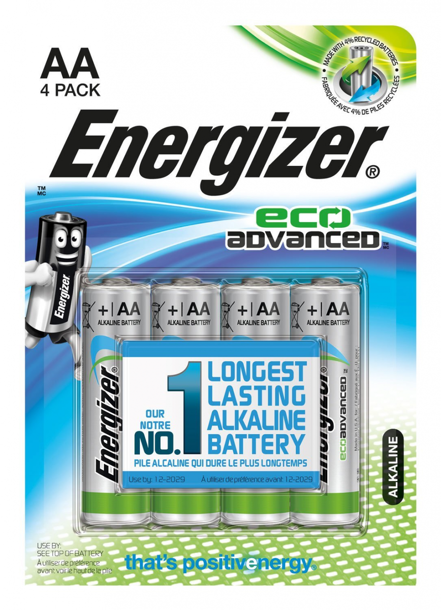 Energizer 4 Piles Lr06aa Ecoadvanced