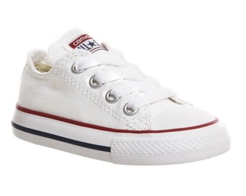 Baskets Basses Enfant Converse Chuck Taylor All Star Core Ox Blanc 20,21,22,23,24,25,26 Garcons