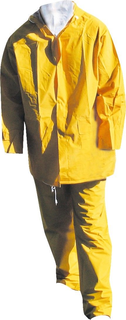 Ensemble de pluie PVC jaune taille XL