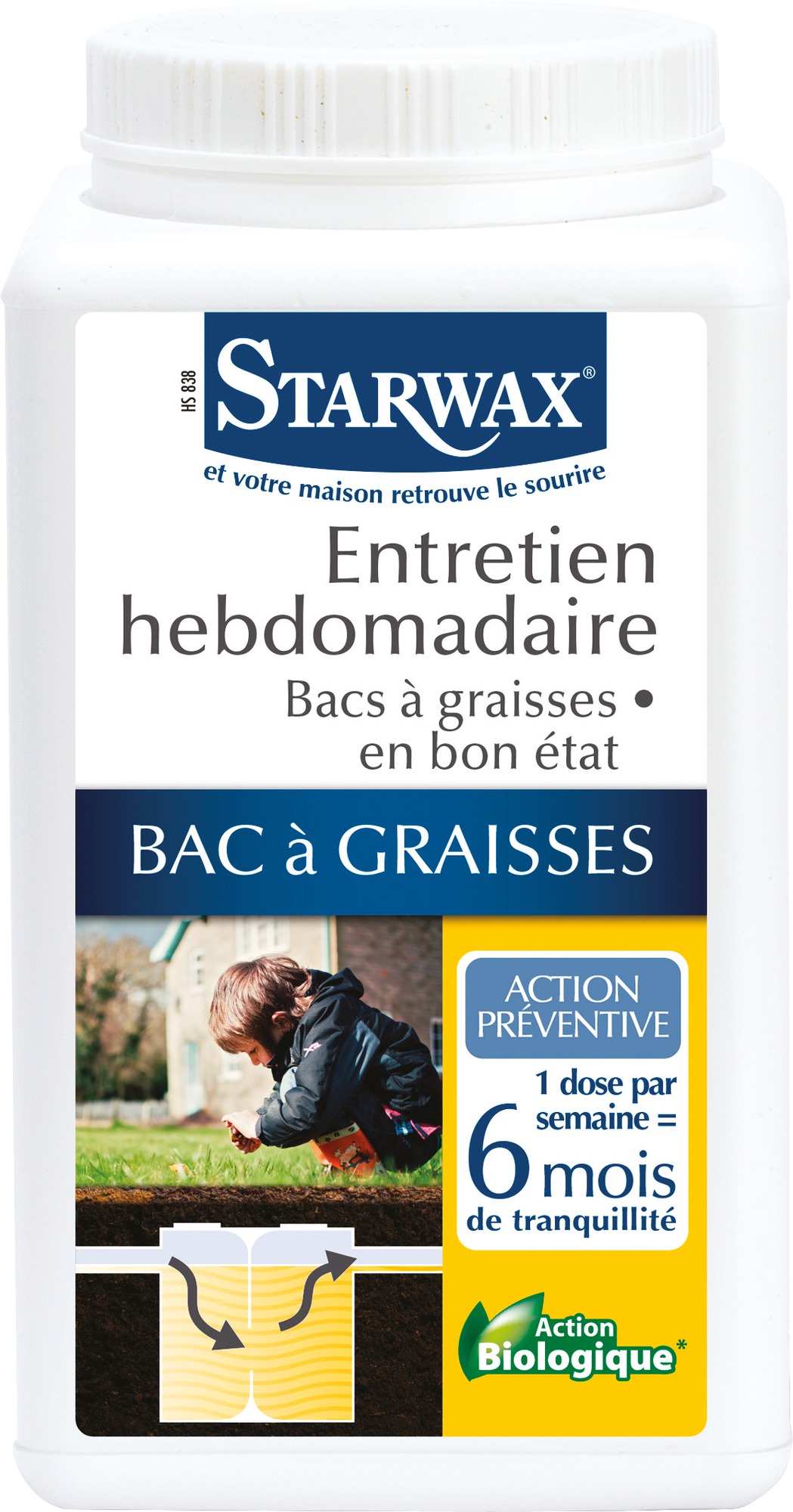 Entretien Bac A Graisse Starwax - Boîte 750 G