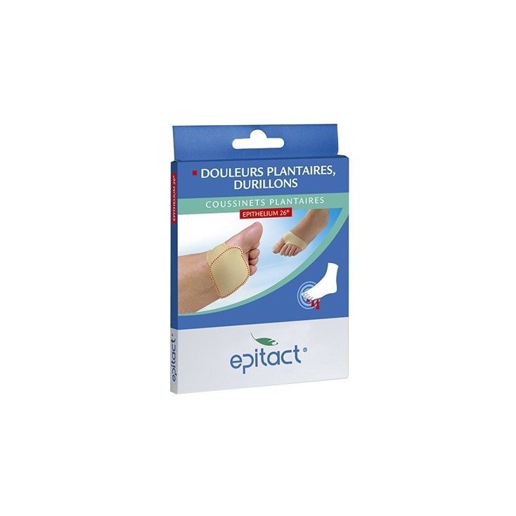 Epitact Coussinets Plantaires Douleurs Plantaires Durillons - Boîte 1 Paire + 1 Filet De Lavage Fourni