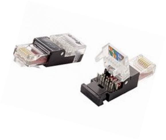 Equip 121165 RJ-45 Noir connecteur de fils - Connecteurs de fils (11,7 mm, 41 mm