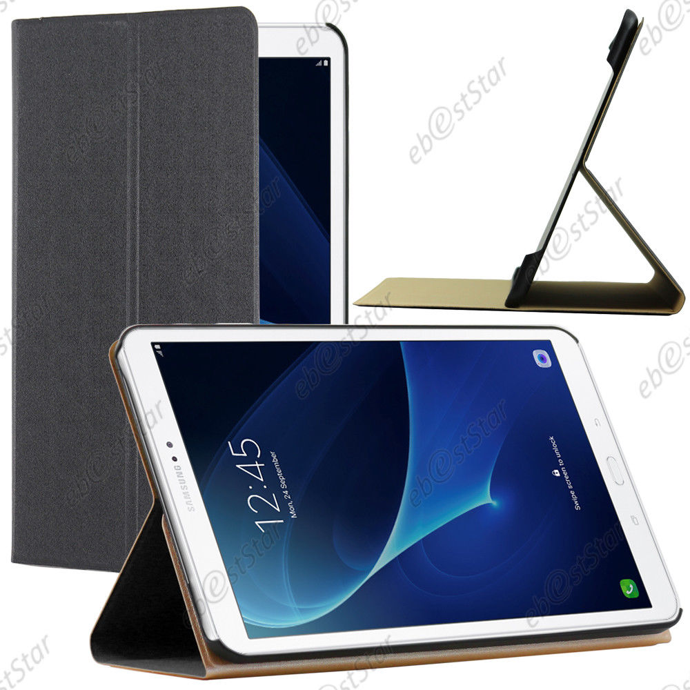Ebeststar A® Pour Samsung Galaxy Tab A 2016 101 T580 T585 A6 Etui Slim Smart Cover Support Smartcase Couleur Noir