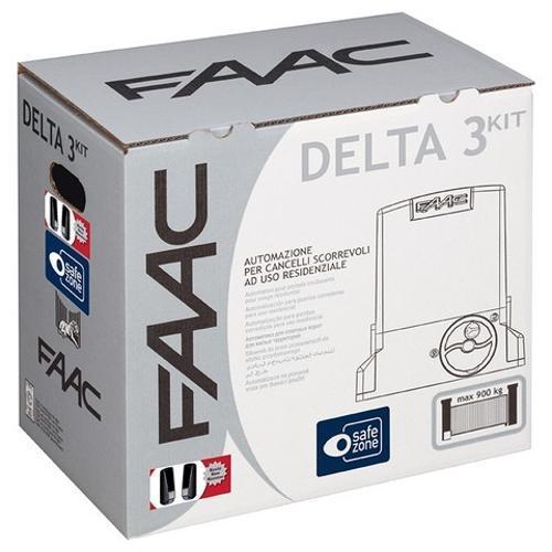 KIT DELTA3 FAAC complete coulissant 900KG 230V SAFE
