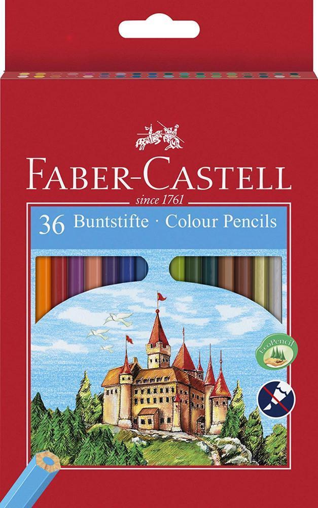 Faber-castell 120136 Crayons De Couleur Castle, Étui 36