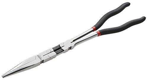 Pince A Bec Demi-ronds Extra Longues A Double Articulation - Facom - 185.34l - Acier - 340 Mm - A Bec