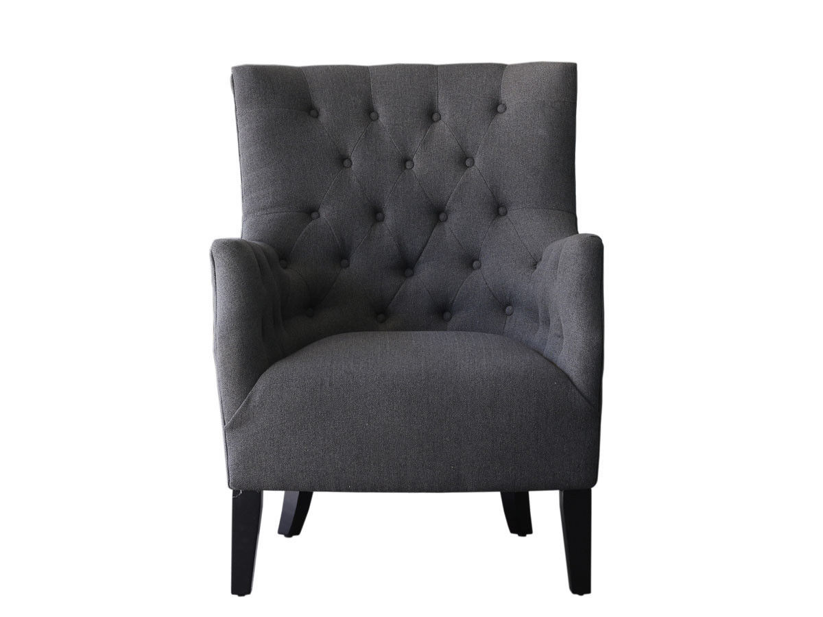 Habitat & Jardin Fauteuil En Tissu Gris 76 X 83 X 100 Cm Gris 76x100x83cm