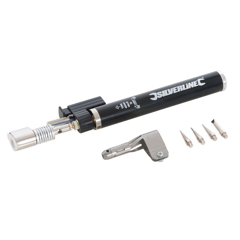 Silverline Fer A Souder Et Bruleur A Gaz 4 Pannes