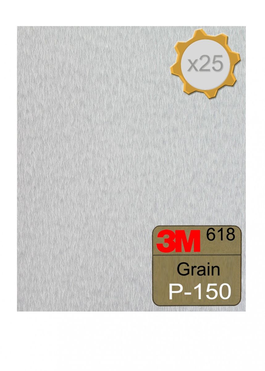Feuille Abrasive 3m 618 A Sec 230x280 Grain 150 X 25