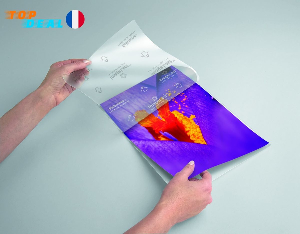 Pochette A Plastifier Fellowes A4 Brillante 160 Microns 100 Pieces