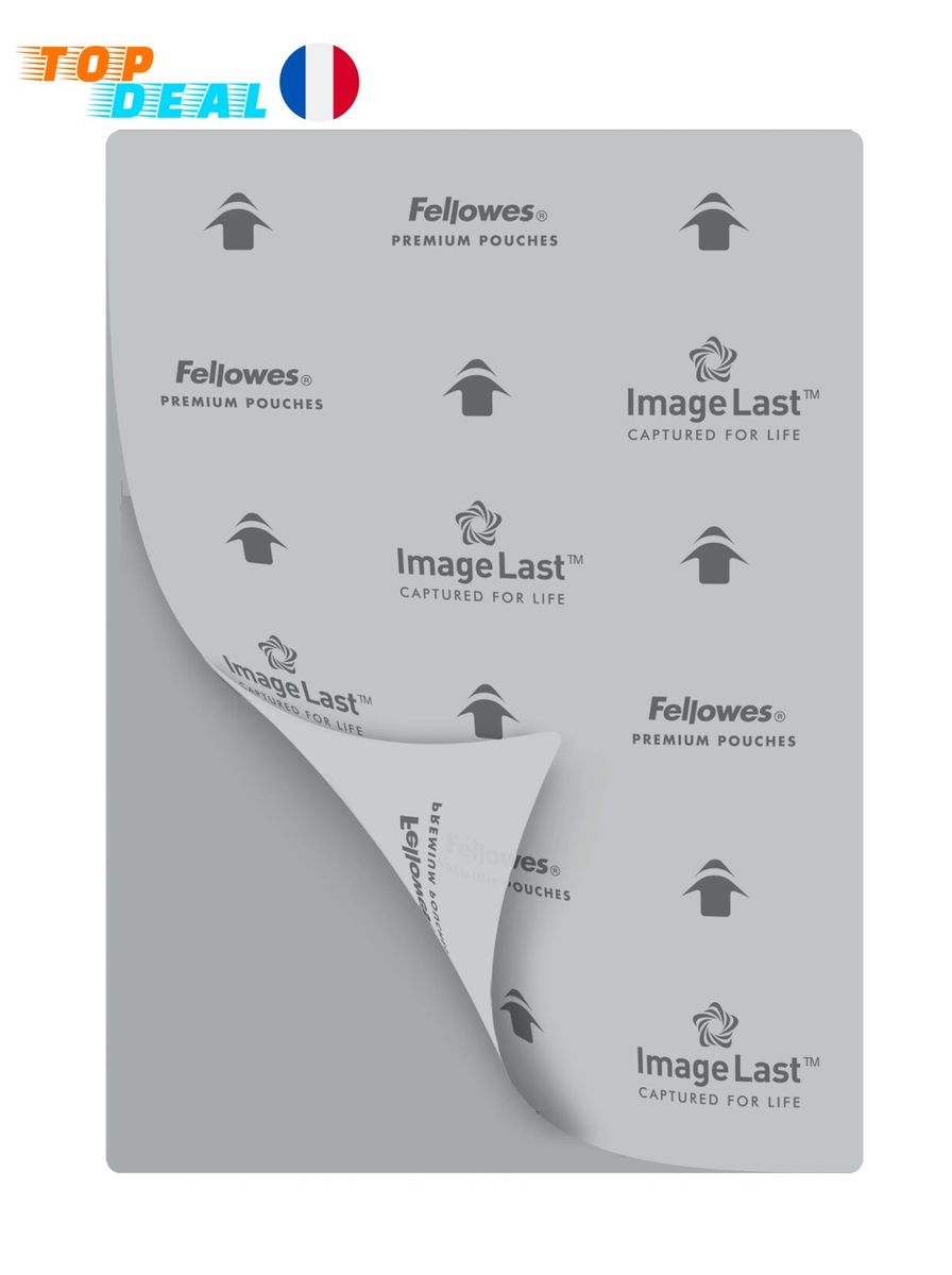 Pochette A Plastifier Fellowes A4 Brillante 160 Microns 100 Pieces