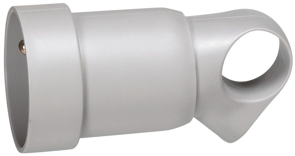 Fiche femelle 16A 2 P+T gris avec anneau LEGRAND