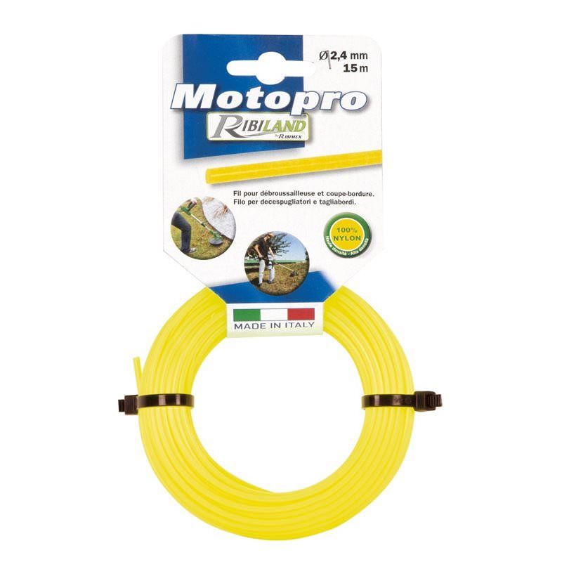 Ribiland Fil Rond Diam.1,6 Mm X 15m Jaune Motopro