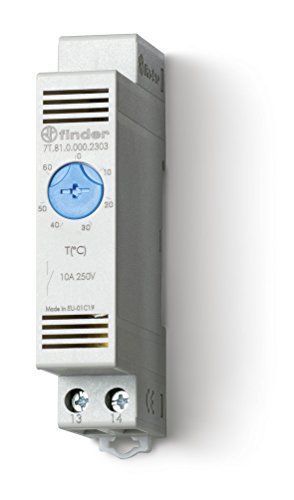 Finder 7T8100002303PAS Thermostat darmoire 1 NO 10 A avec Plage de reglage 