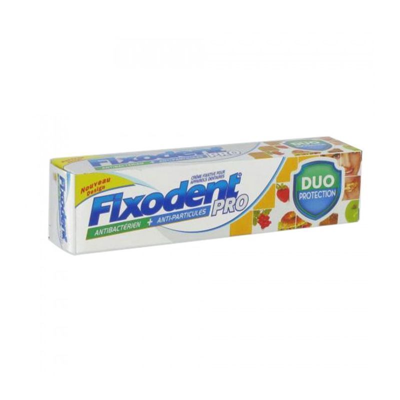 Fixodent Pro Duo Protection Antibacterien + Anti-Particules 40g