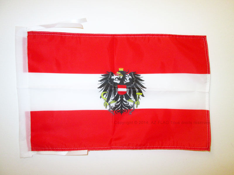 Az Flag Drapeau Autriche Avec Aigle 45x3...