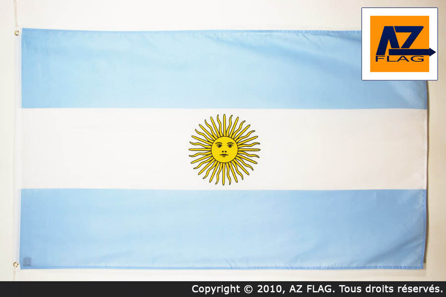 Az Flag - Drapeau Argentine - 150x90 Cm ...